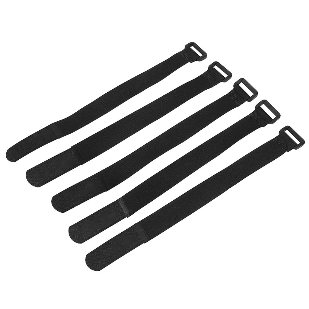 5Pcs Set DUUTI Sports Cycling Riding Adjustable Nylon Bicycle Handlebar Tie Straps (Black)