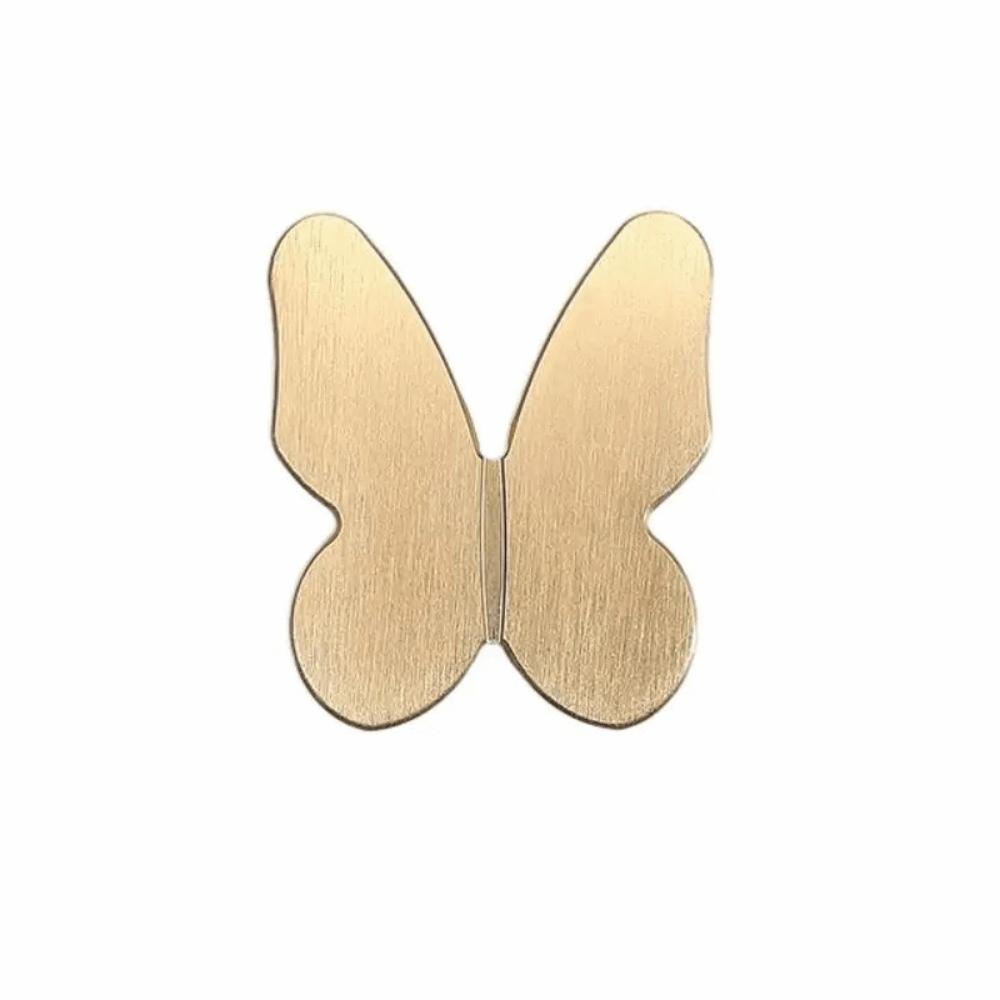 Zinc Alloy Butterfly Shape Door Pulls Butterfly Shape Single Hole Drawer Knobs  Cabinet
