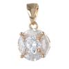 [R4787] - Gold Plated Pendant 'Sissi' White Gold - 10 Mm