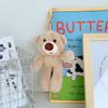Adorable Plush Bear Keychain Soft Stuffed Animal Backpack Charm Toy For Kids And Adults
