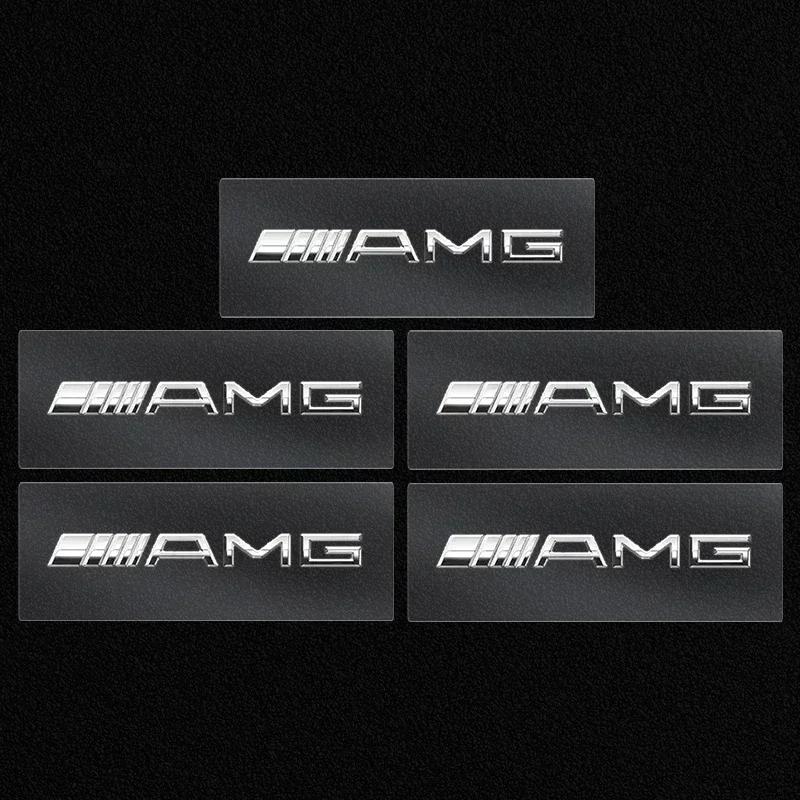 FEN1 Car Logo Body Side Fender Door Window Trunk Decals Stickers Exterior Deco For Mercedes Benz AMG W204 W211 W212 W166 W117 W176