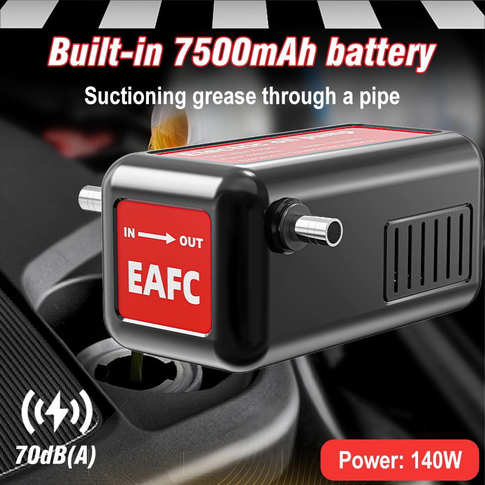 21V 140W Portable Oil Pump Rechargeable Electric Oil Transfer Extractor High Power Fuel Suction Pump