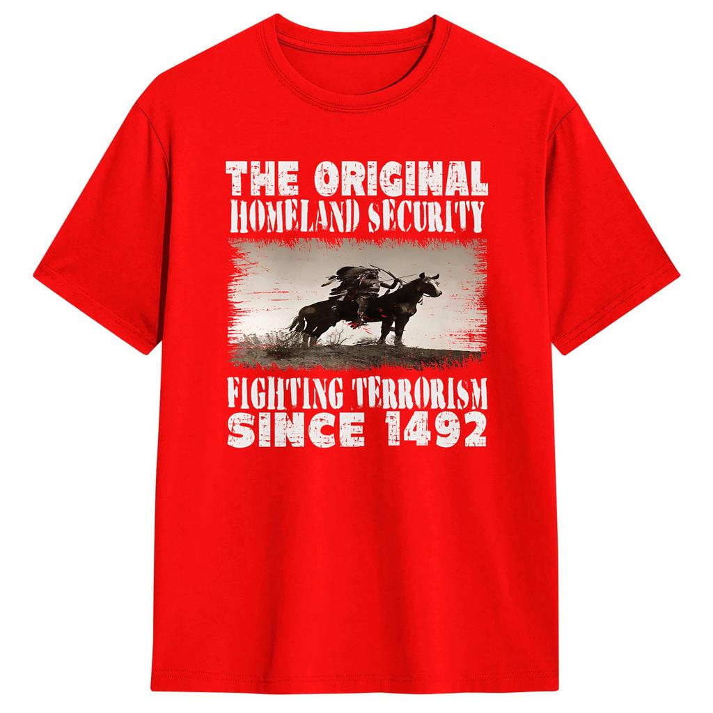 Homeland Security Fighting Terrorism T Shirt Summer Pure Cotton TShirts For Unisexs Casual Tee Shirt Short Sleeve Aesthetic Tees