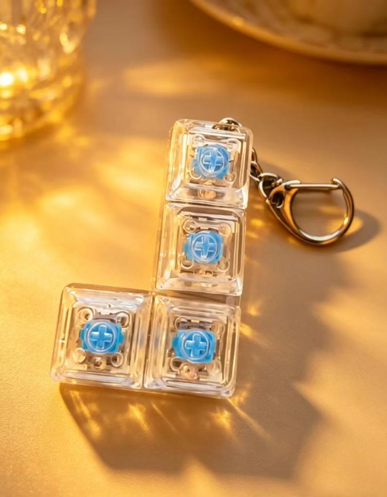 Светящаяся LED Клавиатура Брелок Игрушки-антистресс Кликер Сенсорная игрушка Снятие стресса для Брелка Клавиатуры Гаджет-антистресс для Взрослых игрушка
