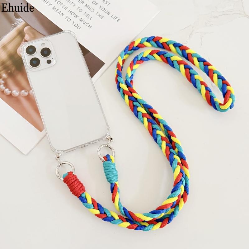 Braid Lanyard Case For Samsung Galaxy S26 Ultra S25 FE S22 S21 S20 S23 S24 Plus A17 Crossbody Cord Strap Soft TPU Clear Cover
