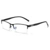 Color-Changing Men’s Half-Frame Myopia Glasses - Classic Business Style