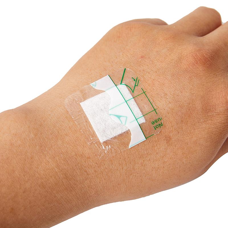 Наклейка на рану Водонепроницаемая липкая повязка Фиксирующая лента Бинт Аптечка первой помощи