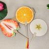 Cartoon Fruit Fruit Fan Multicolor Circular Fan Creative Handheld Fan  Summer Season