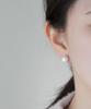 Серьги Alleun из серебра 925 пробы с кубическим цирконием и жемчугом