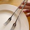 Элегантный набор вилок для фруктов и десертов из нержавеющей стали (2 шт.)