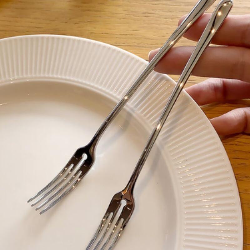 Элегантный набор вилок для фруктов и десертов из нержавеющей стали (2 шт.)