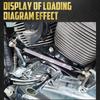Motorcycle Gear Shift Lever Aluminum Linkage For Harley Touring Electra Road Glide Road King FLHX Softail Fat Boy FLHC 1980-2024