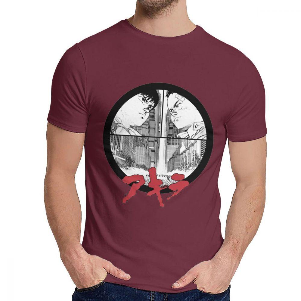 Novlety O Neck Akira T Shirt Graphic Print For Male Cotton La Camiseta