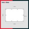 Bâche de Protection Extérieur - Polyéthylène - 10 x 12 m - Bleu - 60 g/m² - Bâche Anti UV - Bache Remorque KOTARBAU