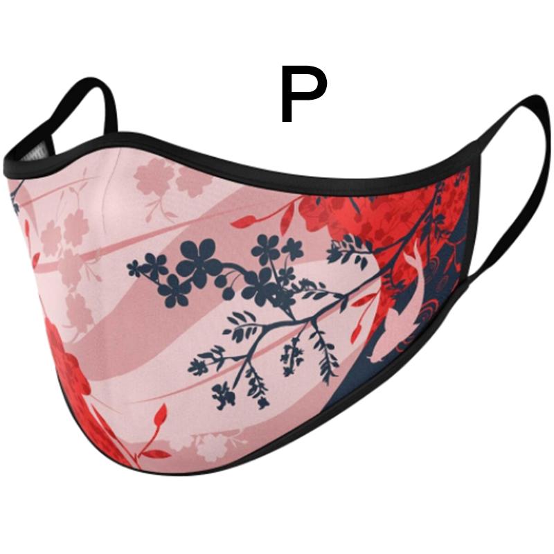 12 цветов Хэллоуин 3D печатная маска многоразовая рот-муфель Экологическая мода Спорт на открытом воздухе