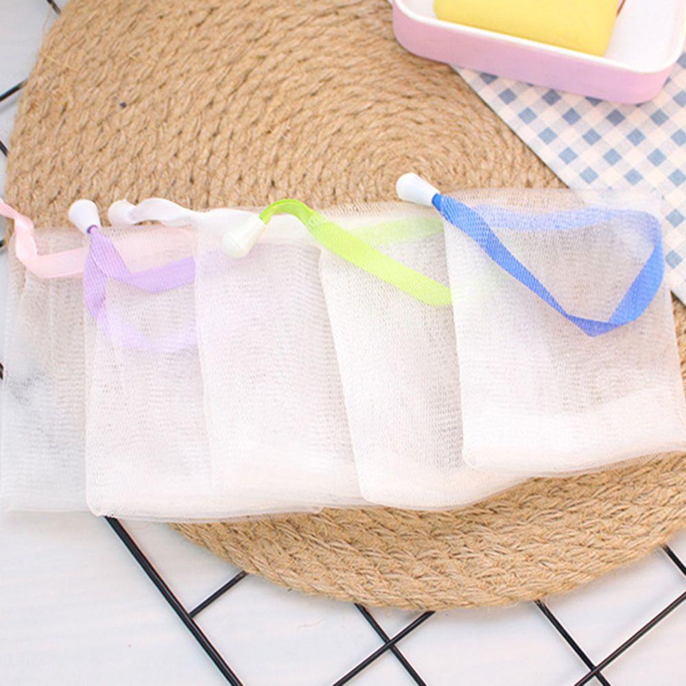 Bath Exfoliating Delicate Foam Face Cleansing Tool Soap Saver Bag Foaming Mesh Bag Net Soap Pouch