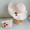 Summer Children's Sun Protection Beach Straw Hat  Princess Girl's Vacation Woven Sun Hat