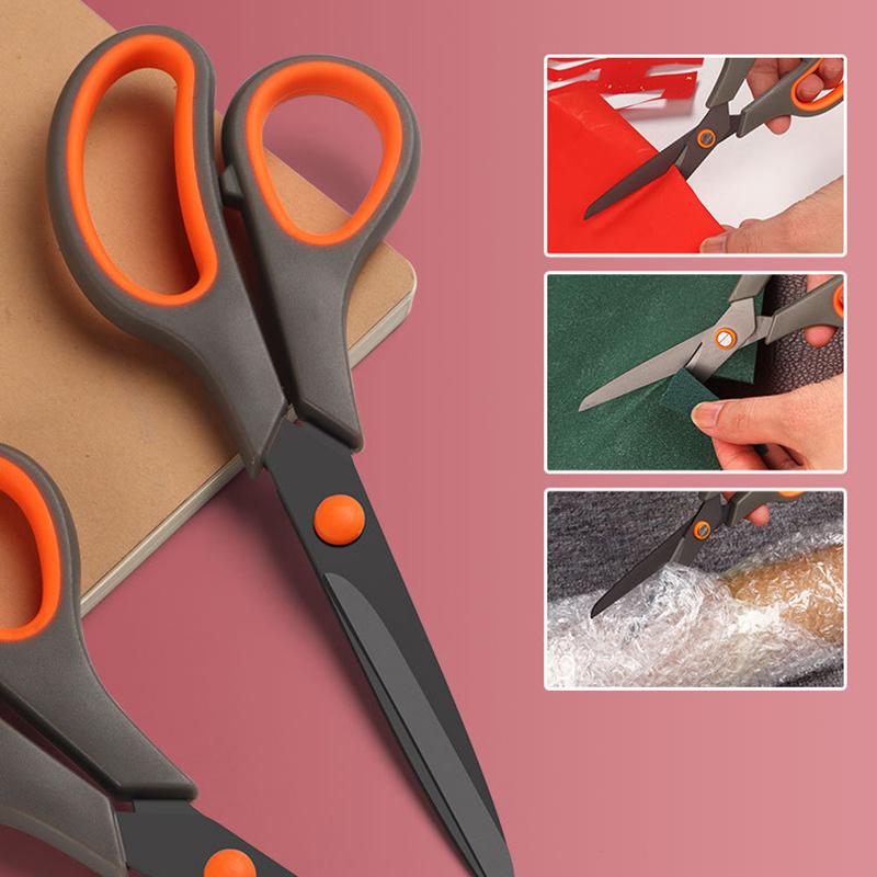 Титановые ножницы с антипригарным покрытием, профессиональный нож для резки из нержавеющей стали с удобной ручкой