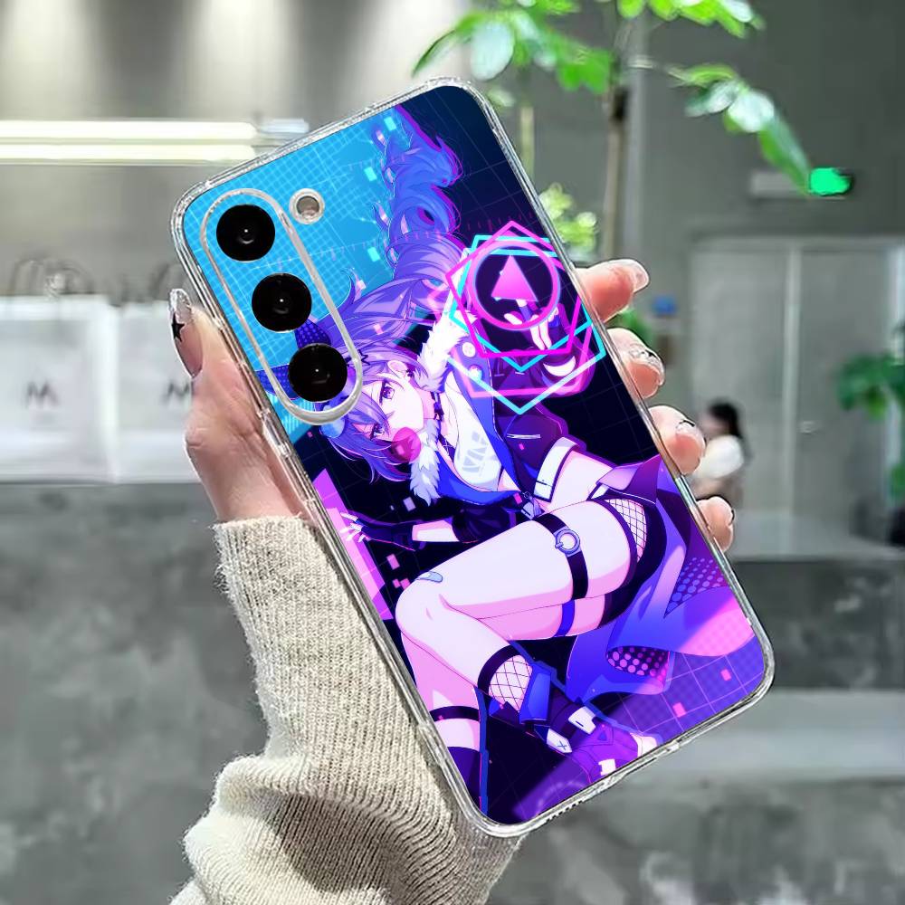 Чехол для телефона H-Honkai Silver Game Wolf для Samsung Galaxy A91,80,73,72 ,71,53,52,32 ,31,22,21s,20, Прозрачный чехол