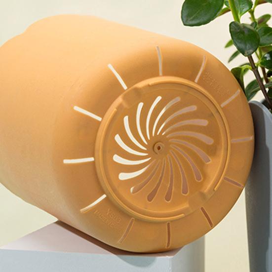 Цветочный горшок, универсальный, яркий пластиковый цветочный горшок с краями лепестков, большое открытие, домашний цветочный горшок