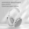 Беспроводные наушники Bluetooth 5.0 с микрофоном, гарнитура со стереозвуком, спортивные игровые наушники с кожаным чехлом
