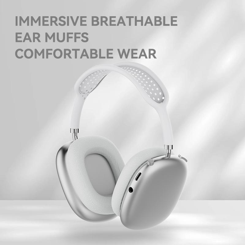 Беспроводные наушники Bluetooth 5.0 с микрофоном, гарнитура со стереозвуком, спортивные игровые наушники с кожаным чехлом