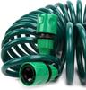 25FT Manual Recoil Garden Water Gun Sprayer 7-Pattern Spray Nozzle Self-Coiling Drinking Water Safe EVA Material 1000 Gallon