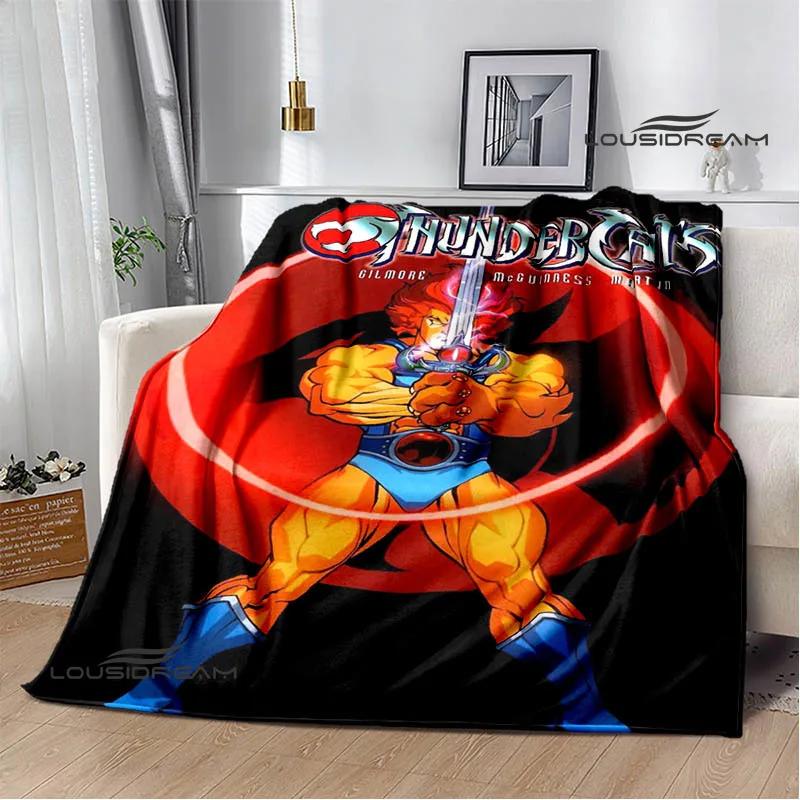 Мультяшные одеяла с принтом Thundercats Детское теплое одеяло t Одеяло с фланцем Домашнее дорожное одеяло постельное белье Подарок на день рождения