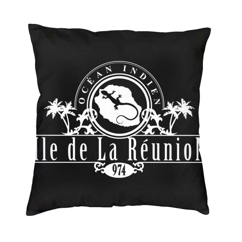 La Reunion Et Margouillat White Logo Throw Pillow Case for Sofa Modern Cushion Cover Soft Pillowcase