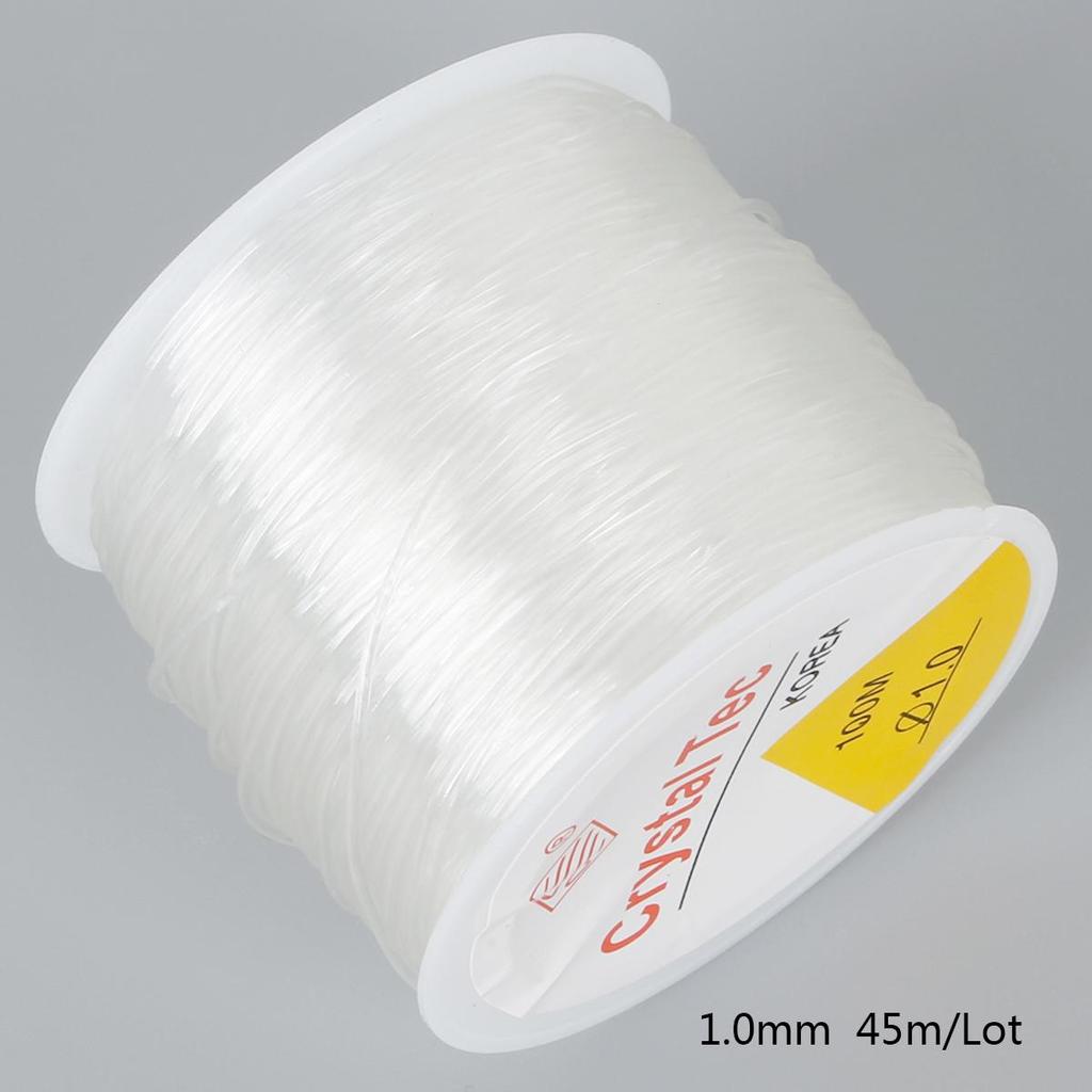 45-100Meter Elastic Line Transparent Crystal Beading Cord String Thread Making DIY Bracelet