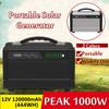 120000mAh 500W Energy Storage Portable Solar Inverter Generator UPS Pure Sine Wave Power Supply USB LCD Display