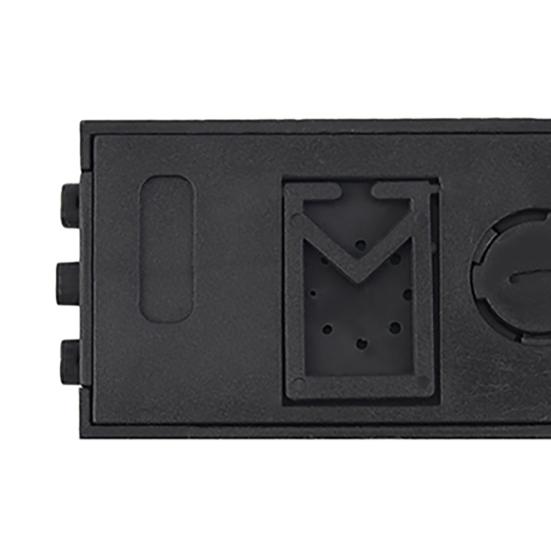 Автоматические часы, легкие для кухни, черные автомобильные электронные цифровые часы, простой дисплей даты и времени, маленький