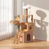 Кошачье дерево с акриловой миской, игровая площадка для помещений, удобная для кошек