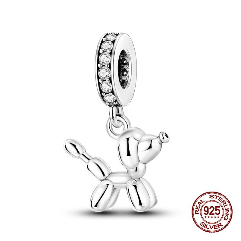 100% стерлингового серебра 925 пробы, лев, собака, слон, светлячок, кошка, дерево жизни, подвески в виде животных, подходят для оригинальных браслетов 925, ювелирные изделия своими руками