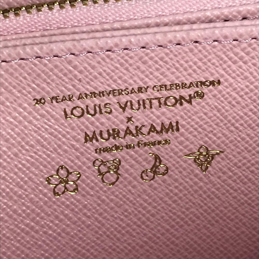 Louis Vuitton M13433 Мураками Такаси Монограмма Кошелек Zippy Вишня Блоссом Неиспользованный