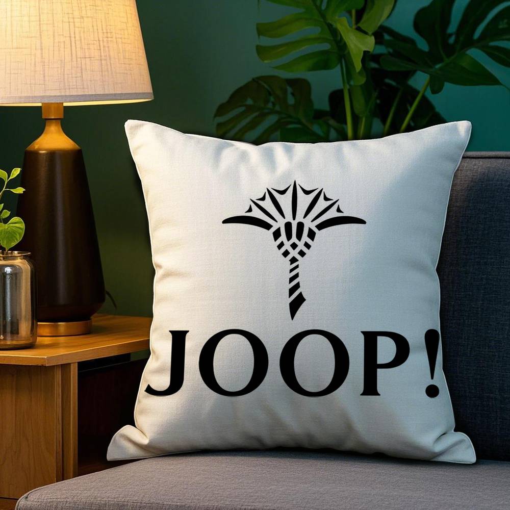 Custom J-JoopS Cool Pillow Case Anti-dustmite Pillowcase Invisible Zipper Silky Sofa Cushion Cover