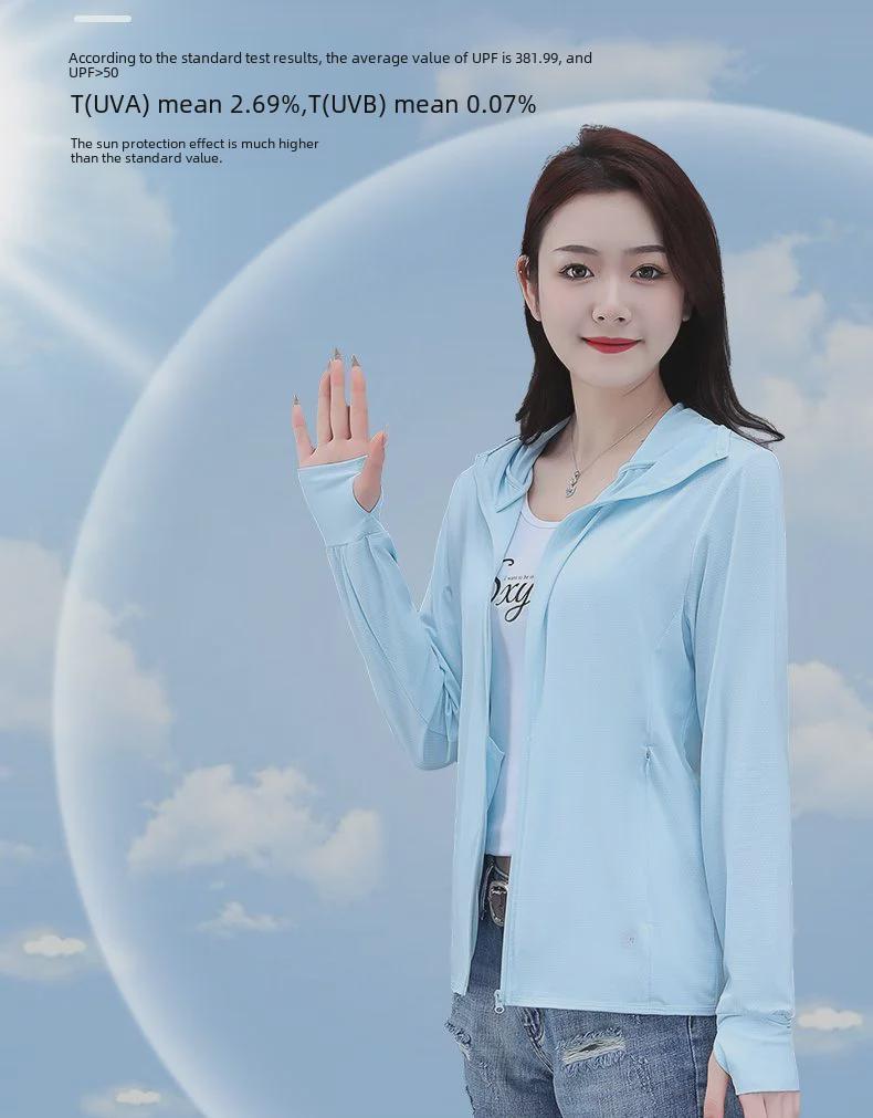 Унисекс UPF50+ Куртка Ice Silk Sun Protection - Защита от УФ-излучения, Легкая, Воздухопроницаемая, Идеально подходит для рыбалки и активного отдыха