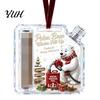 Christmas Money Holder Cash Gift Ornament, Acrylic for Cash, Reusable Holiday Ornament Funny Xmas Tree Hanging Decoration, Gifts Party Favors Festive