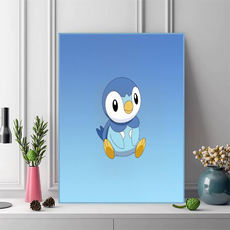Piplup 100% Round Full Drill 5D DIY Diamond Painting Embroidery Cross Stitch Rhinestone Décor