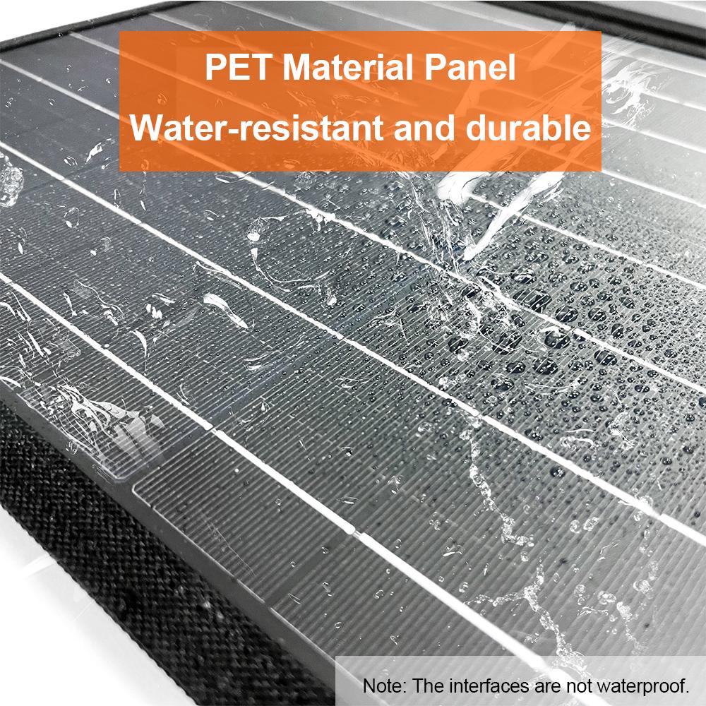 100W 18W Solar Panel, Foldable Solar Panel for Outdoor Camping
