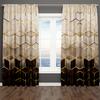 Luxury Color Gold Texture Curtains Dali Texture Semi Blackout Curtains 2 Panels Modern Home Living Room Bedroom Decor Curtains
