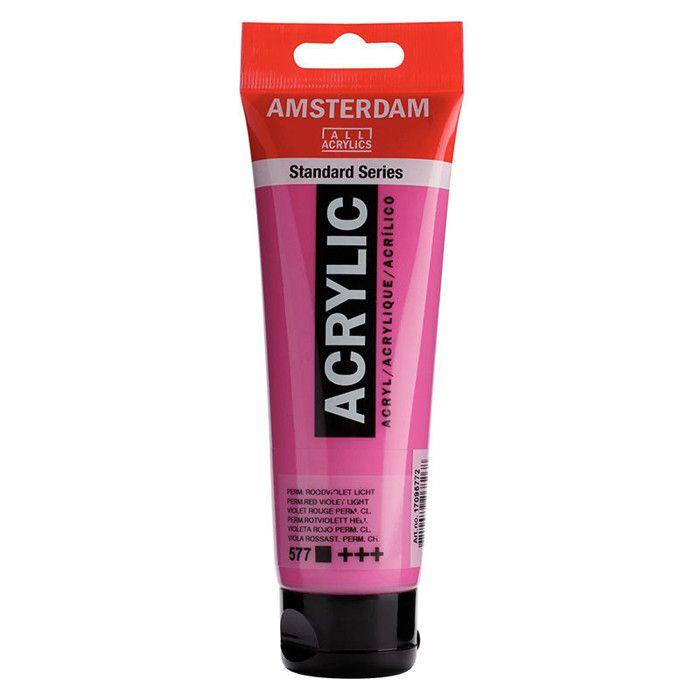 Peinture Acrylique - TALENS - AMSTERDAM - Rouge Violet Permanent - Tube 120ml