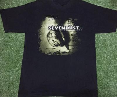 Винтажная хлопковая черная футболка унисекс Sevendust Band Music Tour, полный размер, bnoc