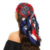 Head Scarf Women Luxury Brand Square 90*90cm Silk Foulard Satin Bandana Cheveux Soft Neckerchief Hijab Hair Scarves For Ladies