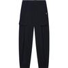 2023 Autumn New Casual Pants Fashion Woven Long Pants Women Bottoms Navy-Blue F11W334801F-NV