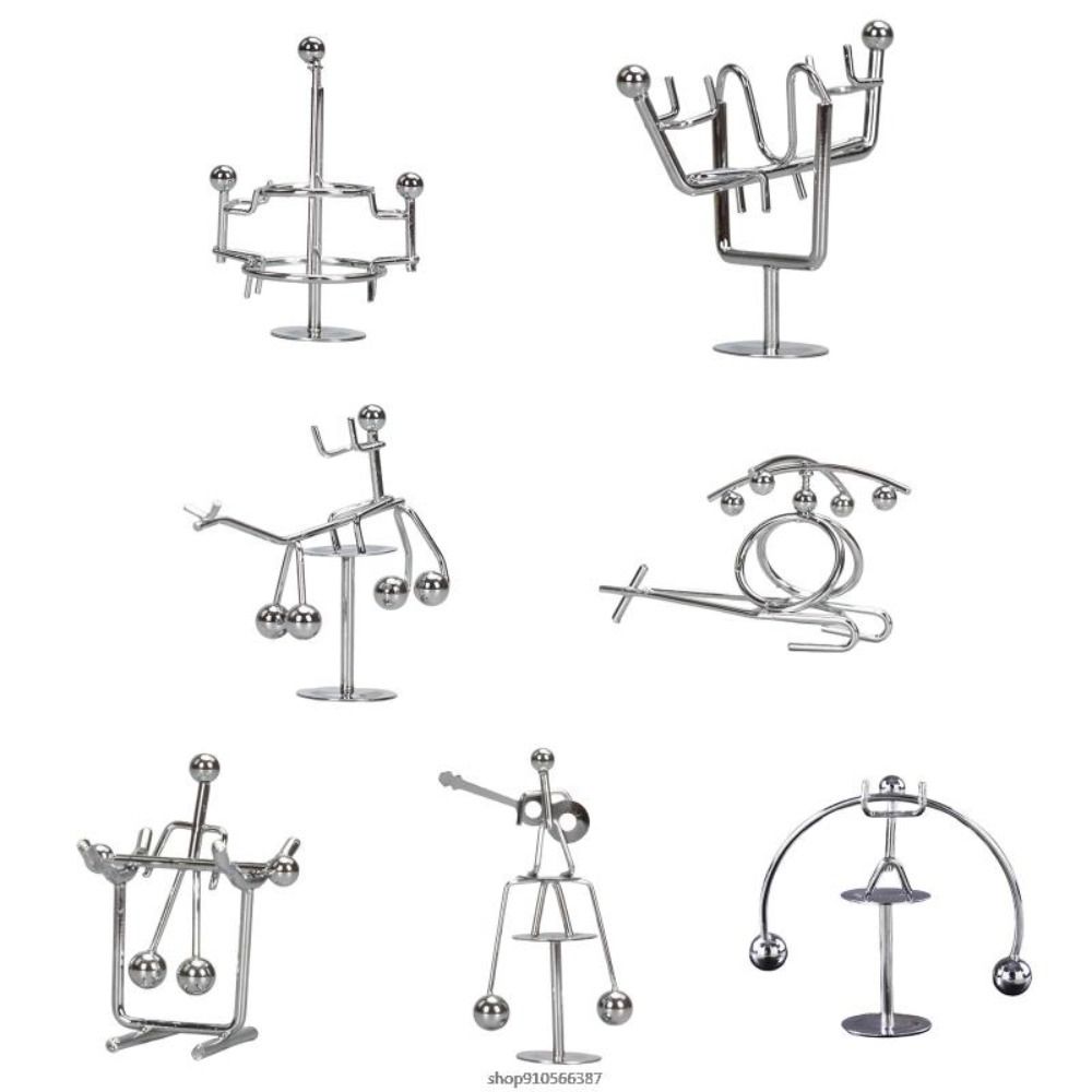 Home Decor Balance Iron Man Ornaments Pendulum Cradle Decompression Desk Toy Kids Toys