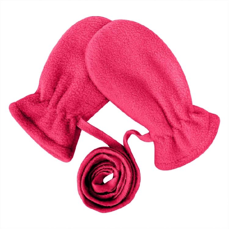 Перчатки из поларфлиса, полнопалые, плюшевые варежки для малышей, зимние, теплые