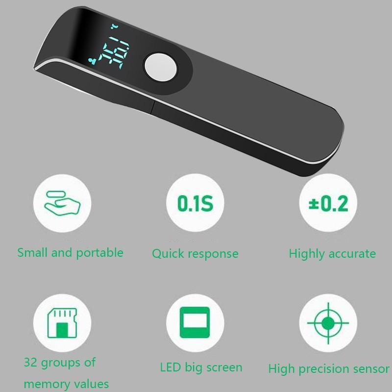 Бесконтактный цифровой портативный инфракрасный термометр для измерения температуры тела и поверхности с ЖК-дисплеем