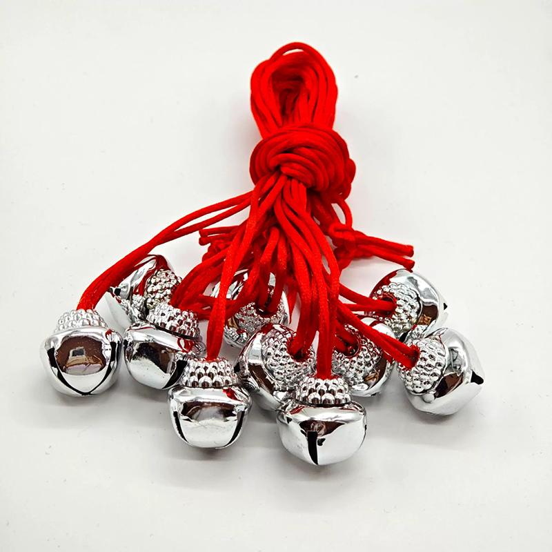 WTEMPO Рождественские колокольчики с веревками Большие колокольчики для рукоделия Праздничные принадлежности Подвеска-колокольчик для рождественской елки Праздничные украшения