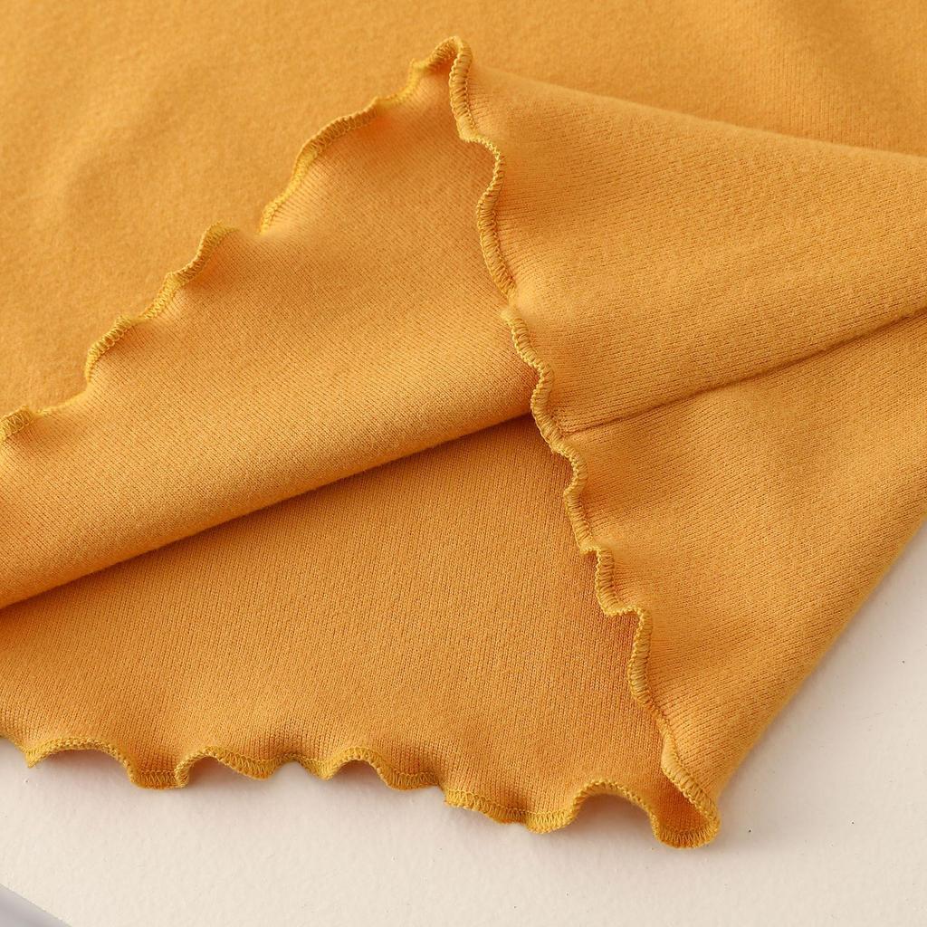 Women's Nano Fleece High Neck Ruffle Long Sleeve Warm T-shirt